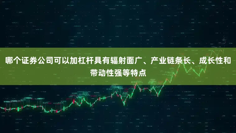 哪个证券公司可以加杠杆具有辐射面广、产业链条长、成长性和带动性强等特点